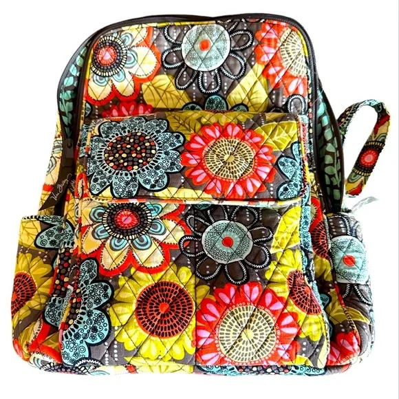 Vera Bradley Flower Shower Backpack Retired 2010s vintage Vera Bradley | Bags | Vera Bradley Quilted Flower Shower  main image 3